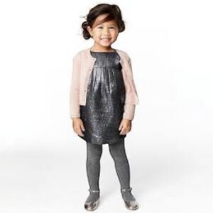 gap silver sequin dress Gap Sequin Dress L (10-12)